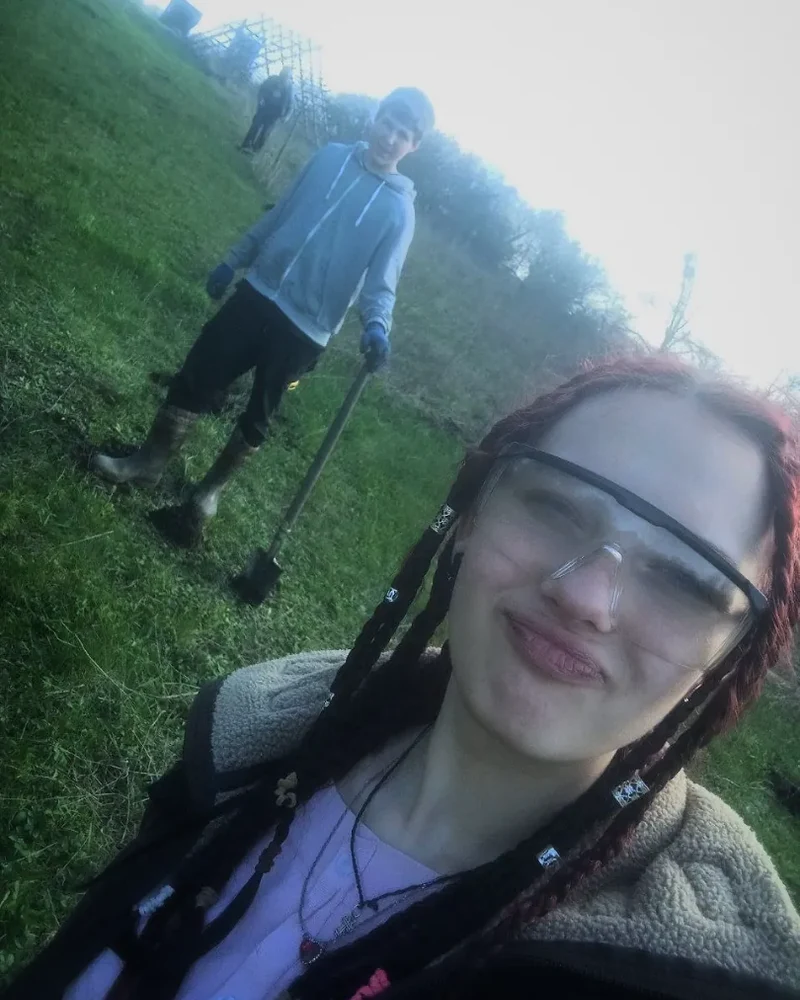 Volunteers in the field